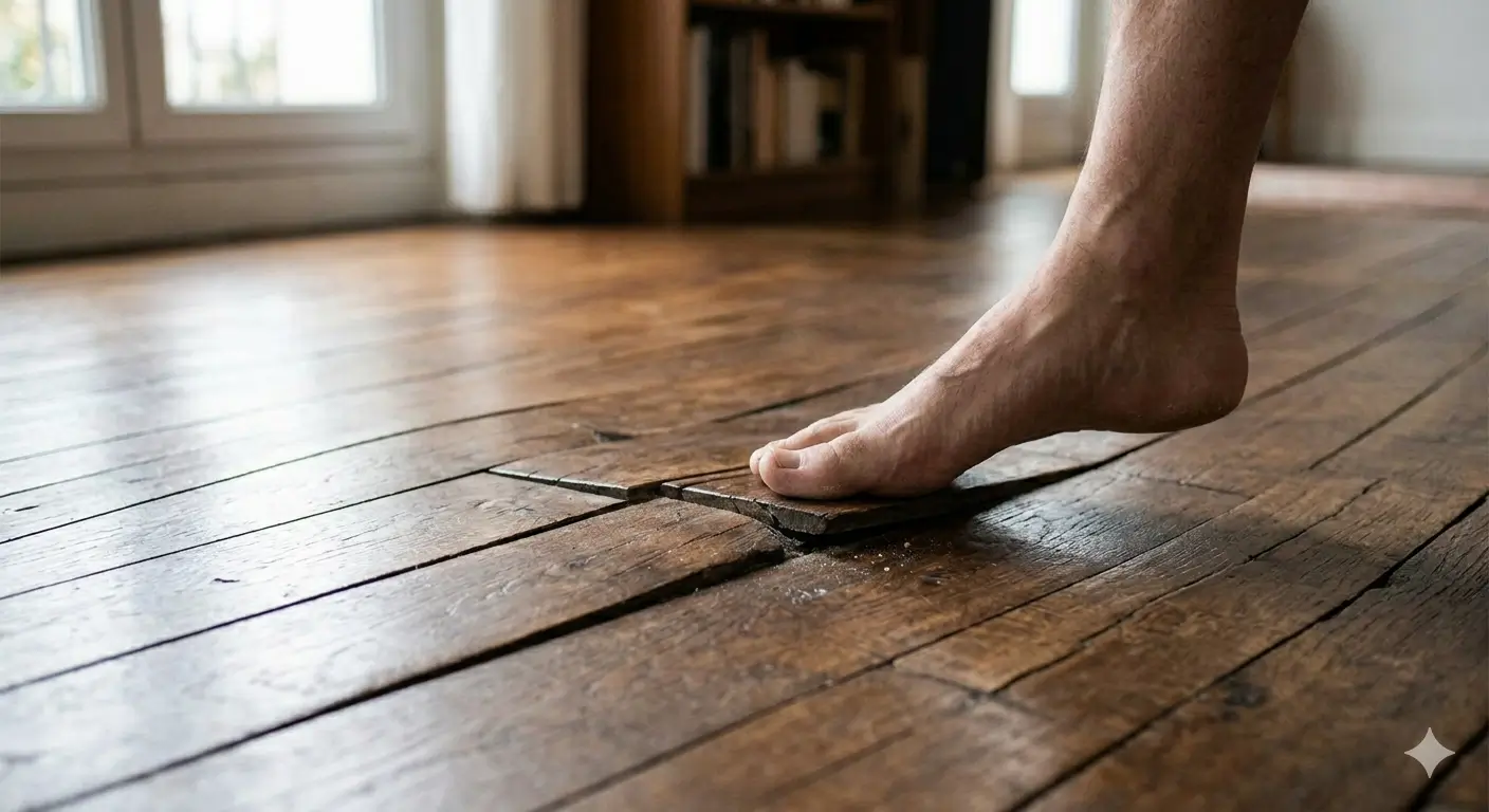 Parquet qui bouge quand on marche dessus : les 5 causes a verifier avant de recoller ou remplacer