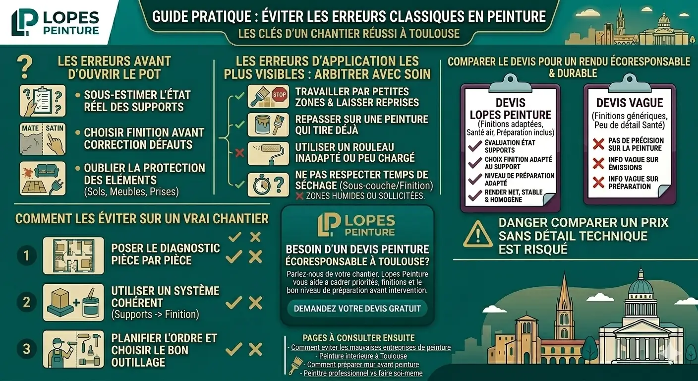 Les erreurs a eviter lors de la peinture interieure