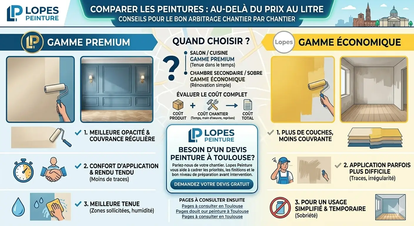 Peinture haut de gamme vs peinture economique : ou est la vraie difference ?